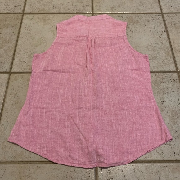 Weatherproof Vintage Pink Sleeveless Button-Up Top - Size S/P - Picture 5 of 5